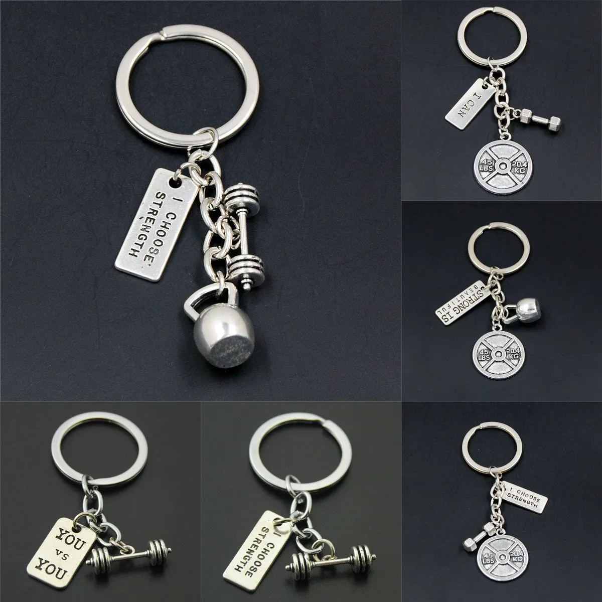 Gym Motivation Keychain