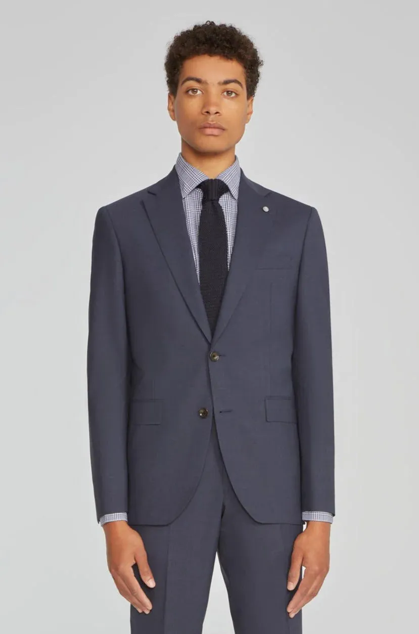 Indigo Blue Dean Contemporary Fit Wool Stretch Suit - Jack Victor