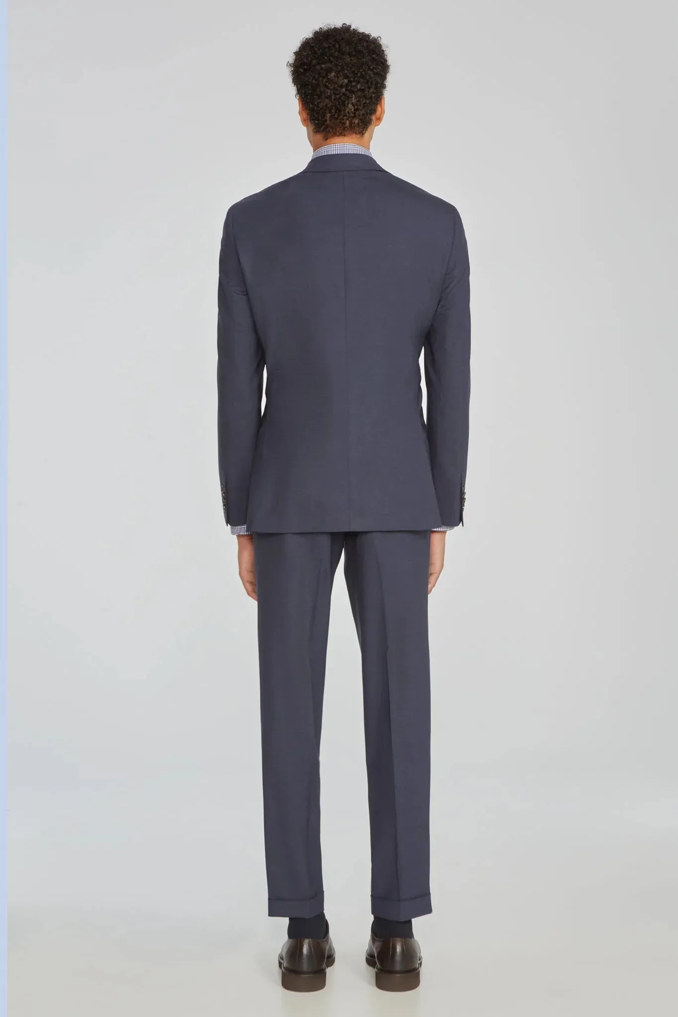 Indigo Blue Dean Contemporary Fit Wool Stretch Suit - Jack Victor