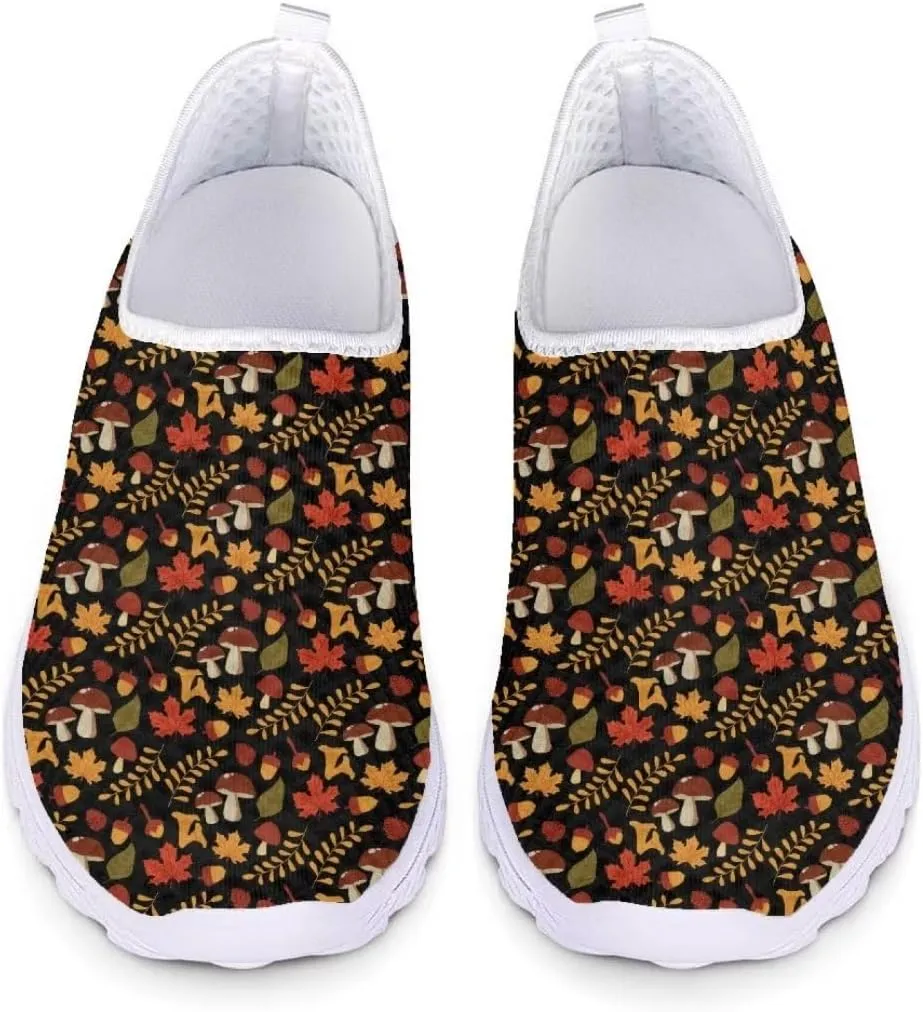 Jeiento Fall Running Shoes for Men Women Thanksgiving Mesh Workout Sneakers Lightweight&Breathable Gym Sports Shoes