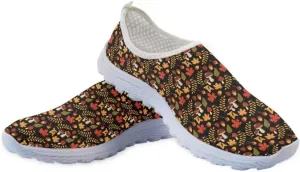 Jeiento Fall Running Shoes for Men Women Thanksgiving Mesh Workout Sneakers Lightweight&Breathable Gym Sports Shoes