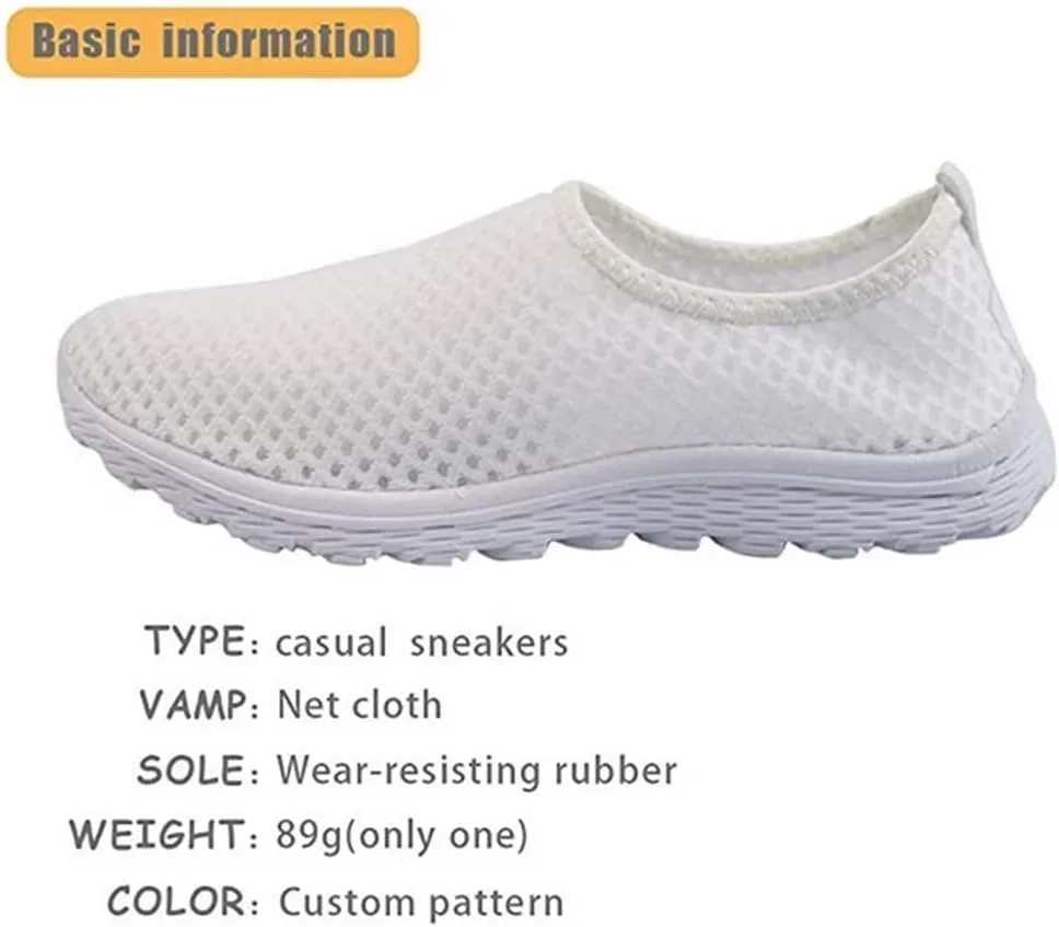 Jeiento Flower Shoes for Women Tennis Shoes Slip-On Ladies Travel Shoes Women's Fashion Floral Art Sneaker US 5-5-11