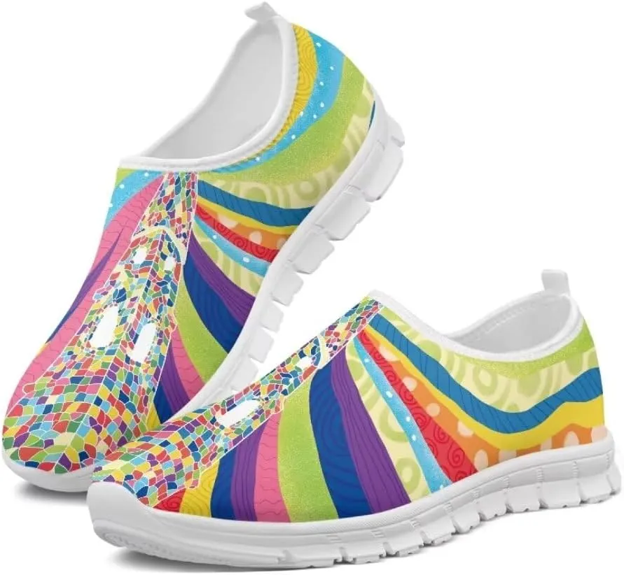 Jeiento Slip On Shoes for Women Casual Shoes Breathable Travel Walking Flat Shoes Lightweight Time Off Sneaker Dressy Shoes