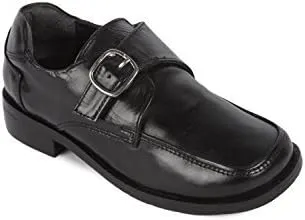 LIBERTYZENO Boys & Girls Rubber Sole Genuine Leather Kids School Uniform and Dress Shoes for Prom Graduation