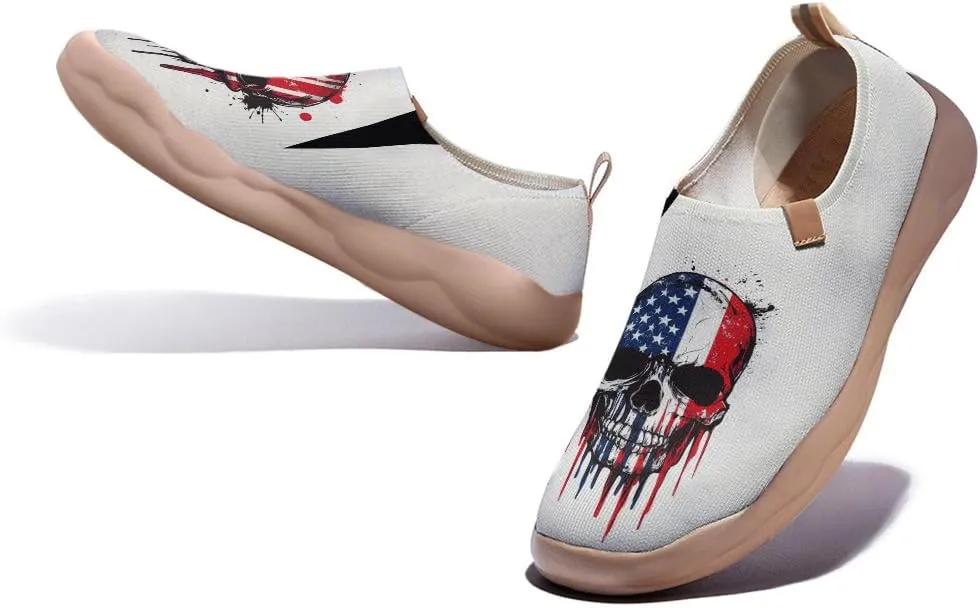 Men's Artistic Design Sneakers Slip-On Casual Loafers Fashionable Lightweight Travel Shoes Size 7-13