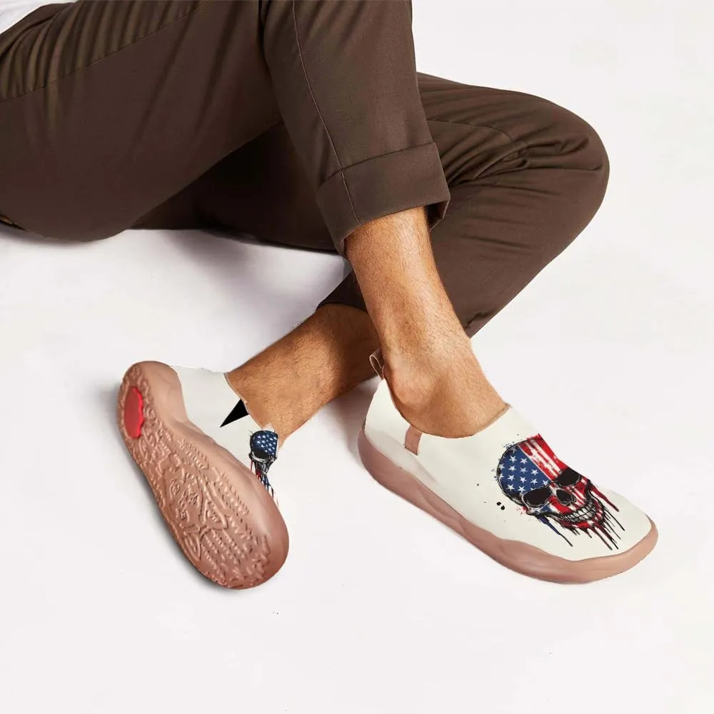 Men's Artistic Design Sneakers Slip-On Casual Loafers Fashionable Lightweight Travel Shoes Size 7-13