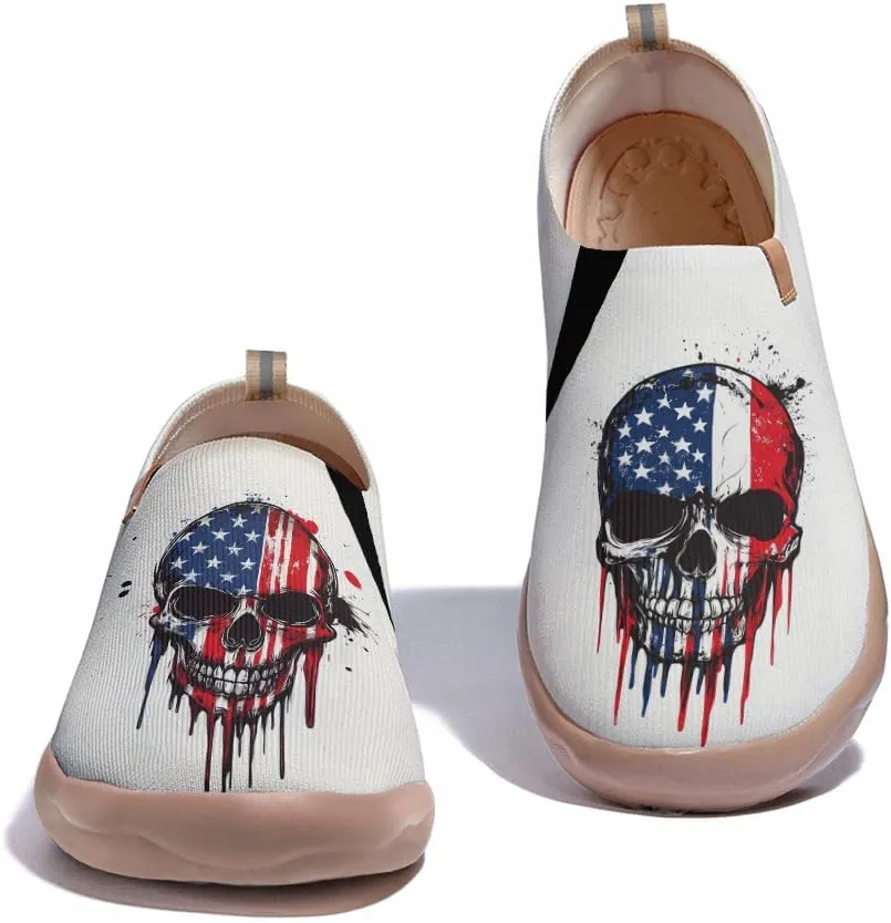 Men's Artistic Design Sneakers Slip-On Casual Loafers Fashionable Lightweight Travel Shoes Size 7-13