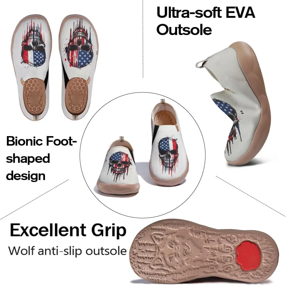 Men's Artistic Design Sneakers Slip-On Casual Loafers Fashionable Lightweight Travel Shoes Size 7-13