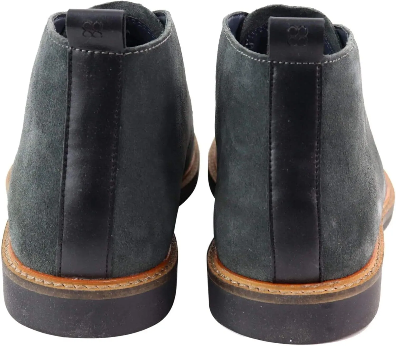 Mens Burgundy Suede Classic Retro Formal Laced Ankle Vintage Desert Chukka Boots