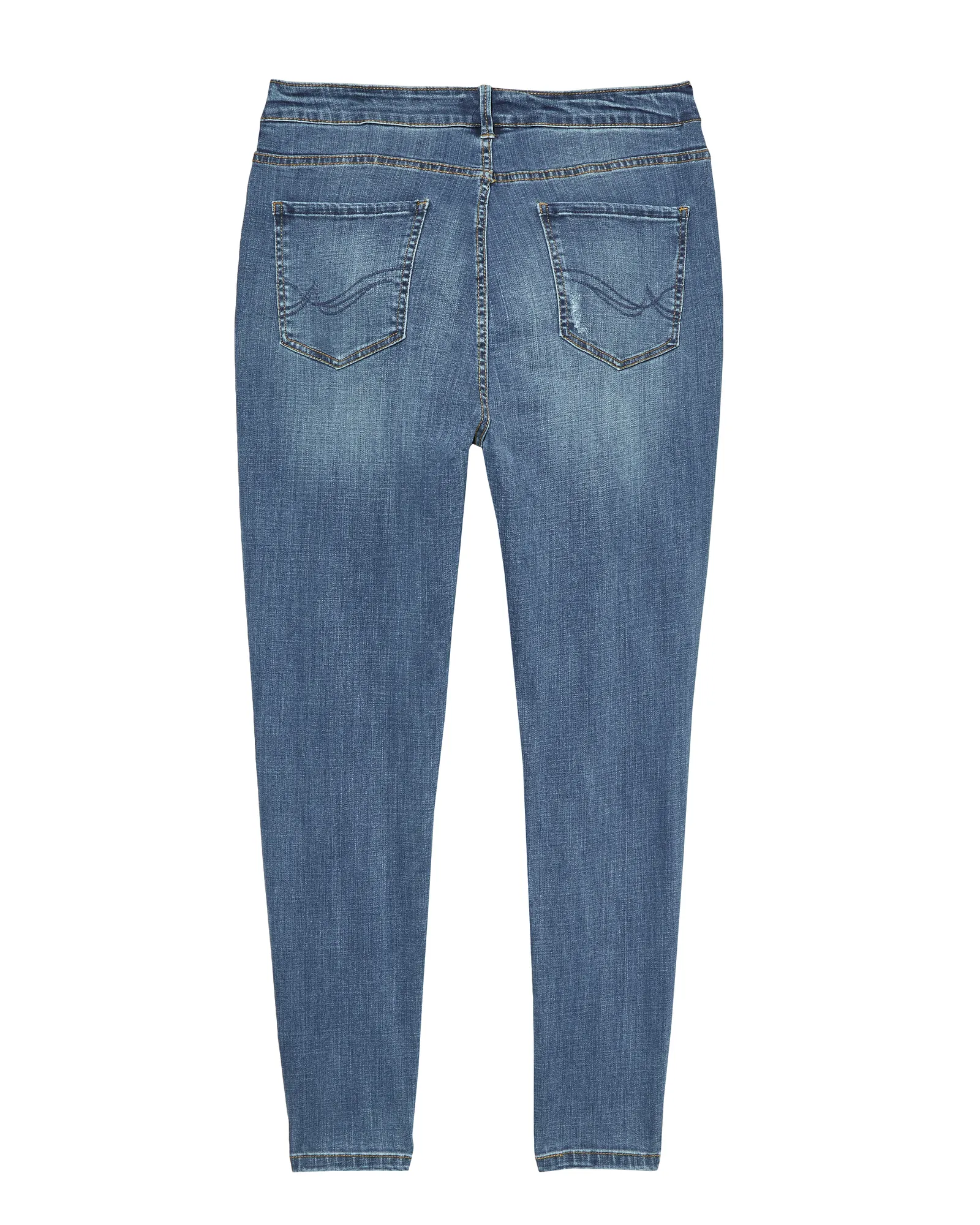 Stagg Mid Rise Ankle Skinny Jean | Medium Wash