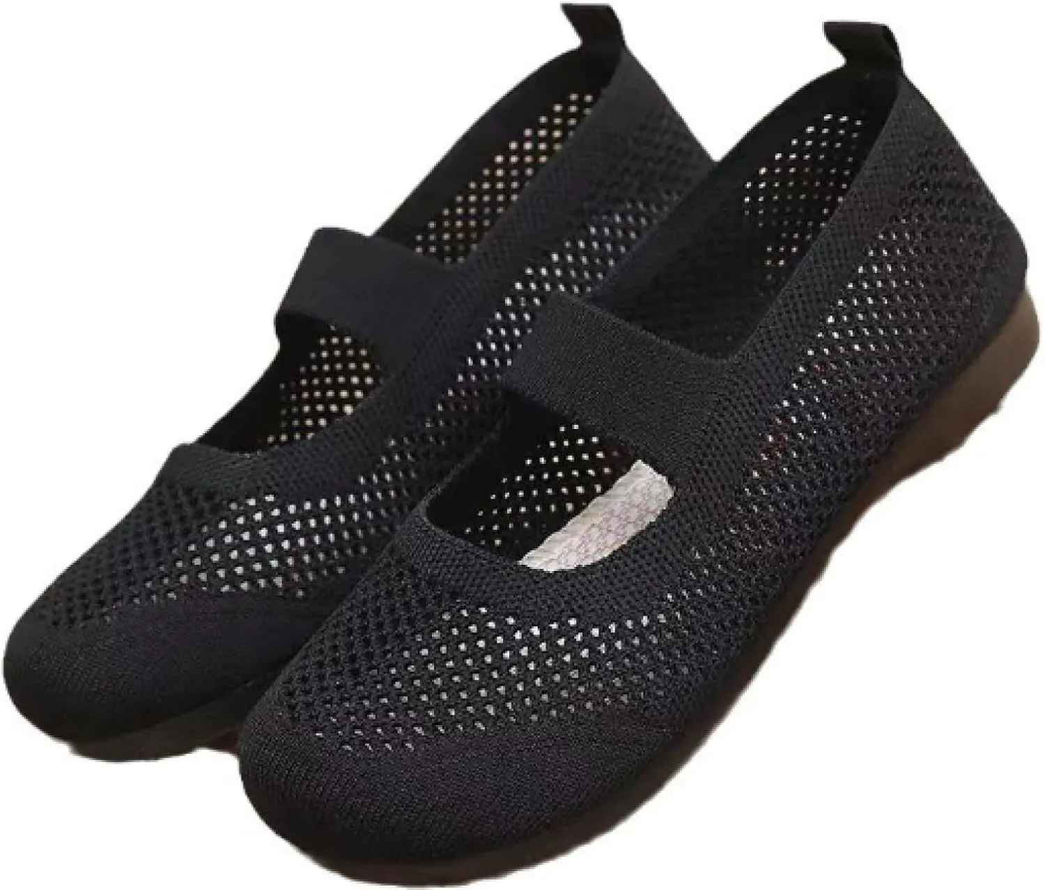 Women's Flats, Knitted Mary Jane Ballet Flats, Comfortable Walking, Smart Work, Office Ballet, Slip Laces