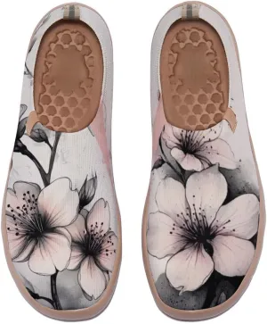 Women's Knitted Slip-on Loafers Comfortable, Light and Fashionable Sneakers Art Painted Travel Shoes